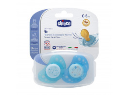 Imagen del producto Chicco Chupete physio air caucho azul 0-6 meses 2uds