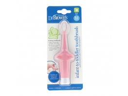 Imagen del producto Dr. Brown´s cepillo de dientes rosa 0-3 años