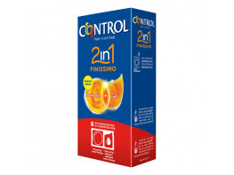 Imagen del producto Control finisimo 2en1 preservativo+lubricante 6u