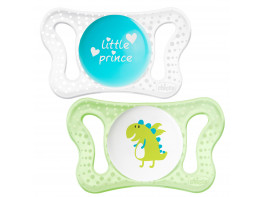 Imagen del producto Chicco Chupete micro silicona azul 0-2 meses 2 uds