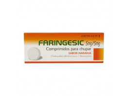 Imagen del producto Faringesic 20 comprimidos sabor naranja