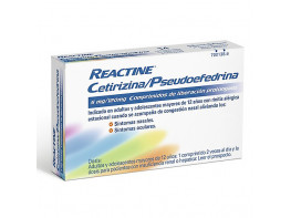 Imagen del producto Reactine plus 14 comprimidos