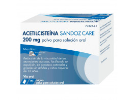 Imagen del producto Sandozcare mucolítico 200 mg 20 sobres efg