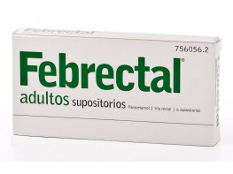 Imagen del producto Febrectal 6 supositorios adultos