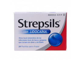 Imagen del producto Strepsils con lidocaina 24 pastillas