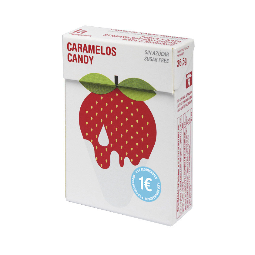 Imagen de Balmelos nata fresa cajita sin azúcar