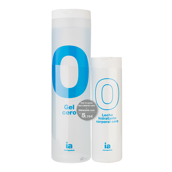 Imagen de Interapothek pack gel cero 1000ml + leche corporal cero 400ml