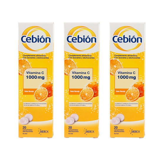 Imagen de Cebion Vitamina C 1000 mg 20 comprimidos 3x2u