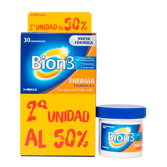 Imagen de Bion3 Energía Vitamina B y C 30 comprimidos 50% 2ª unidad