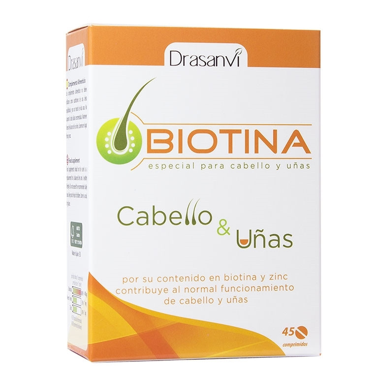 Imagen de Drasanvi Biotina 45 comprimidos 400mcg