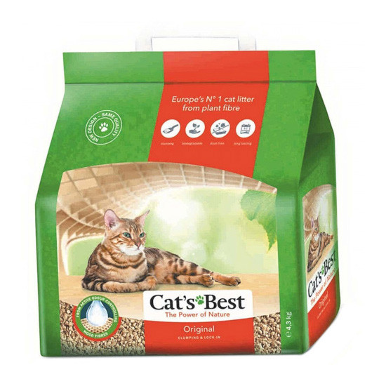 Imagen de Cats Best lecho higiénico vegetal conglomerante para gatos