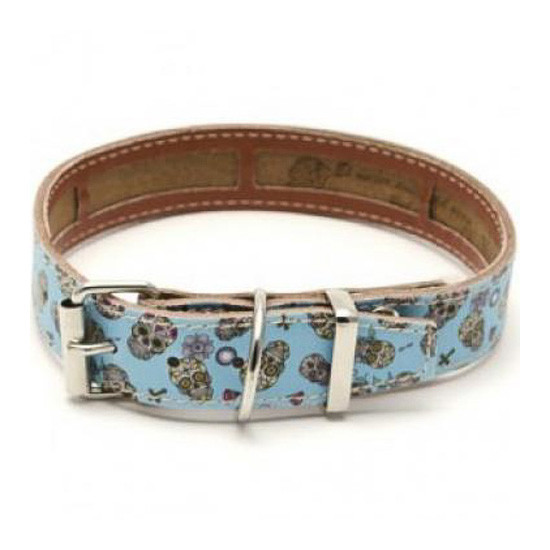 Imagen de Ubrique correa estampado calavera azul talla m