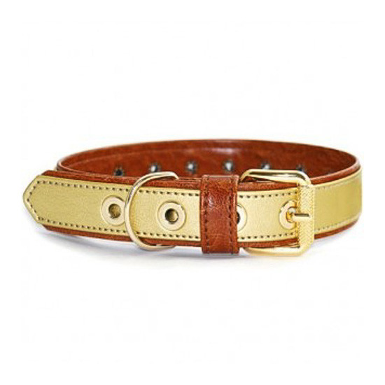 Imagen de Petuky collar liso oro 45cm