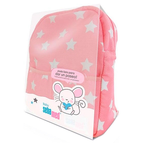 Imagen de Sebamed baby canastilla mochila rosa