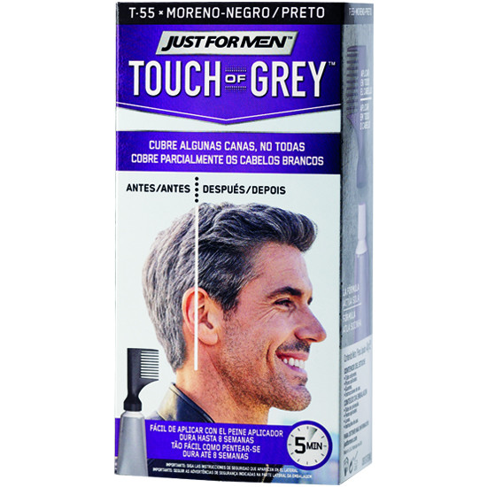 Imagen de Just for men  touch of grey moreno - negro 40g