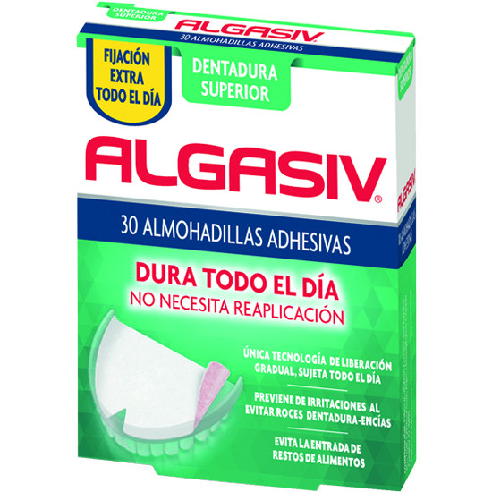 Imagen de Algasiv almohadillas adhesivas dentadura superior 30uds
