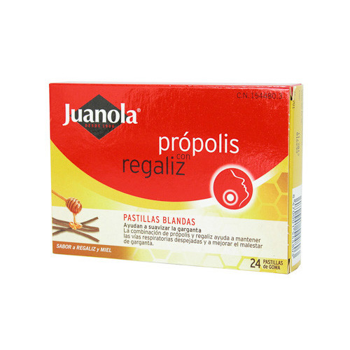 Imagen de Juanola propolis regaliz 24 pastillas