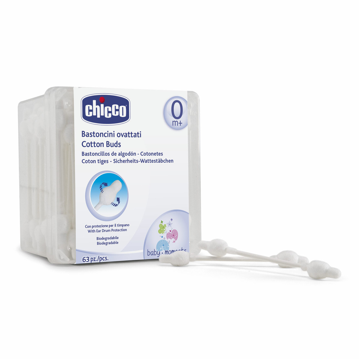 Imagen de Chicco Bastoncillos oido 63uds