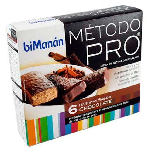 Imagen de BIMANAN PRO BARRITAS CHOCOLATE  6 UDS