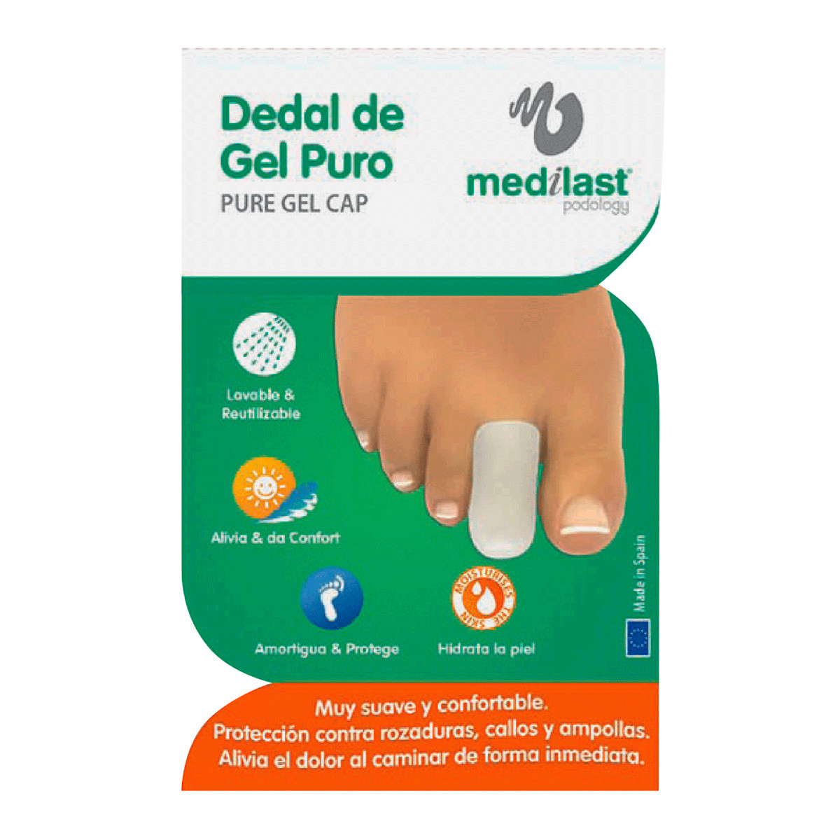 Imagen de Medilast dedal de gel puro talla pequeña 2uds