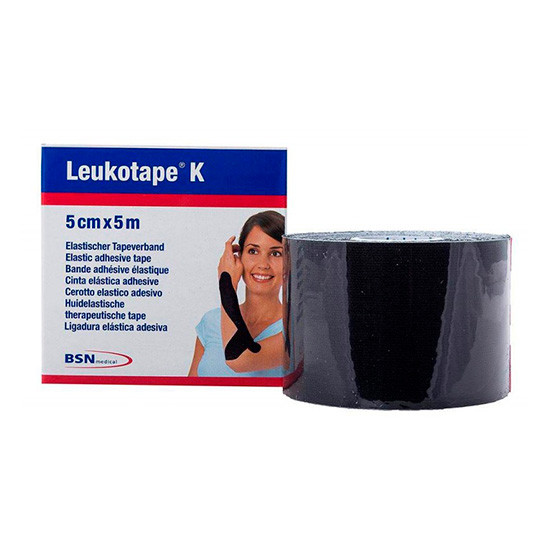 Imagen de Leukotape k negro 5 cm x 5 cm