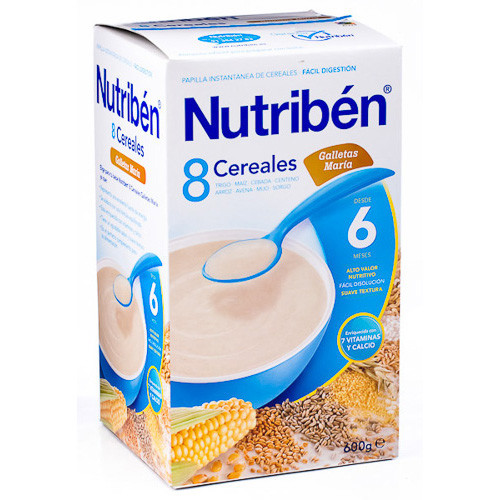 Imagen de Nutribén 8 cereales galleta maría 600gr