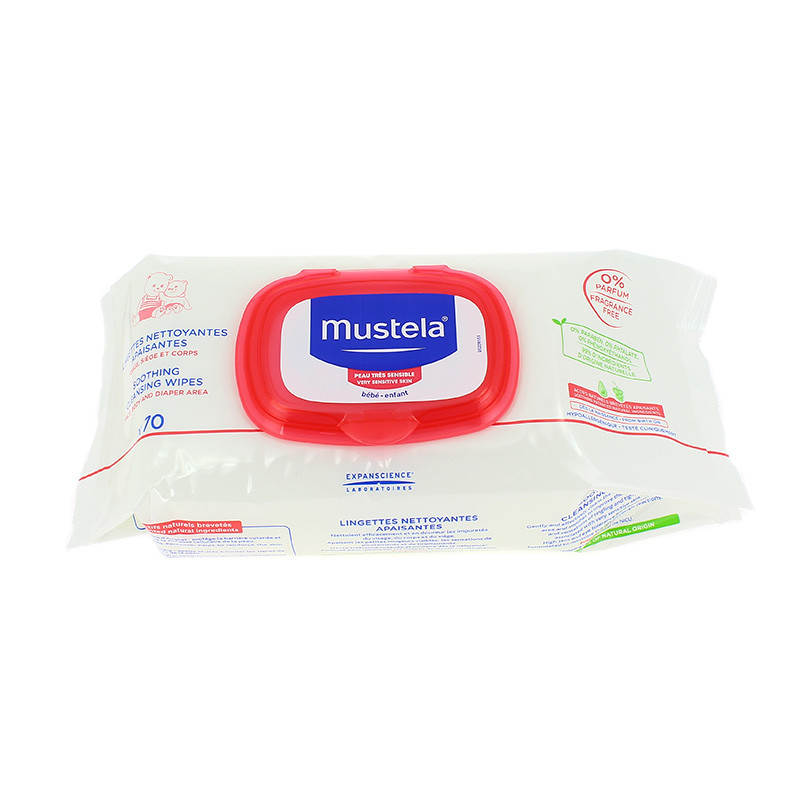 Imagen de Mustela Toallitas Limpiadoras  confort 70uds
