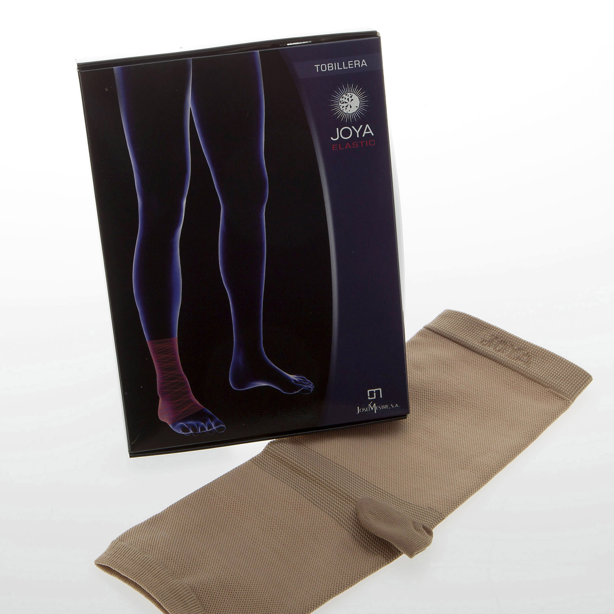 Imagen de TOBILLERA JOYA ELASTIC BEIGE TALLA M