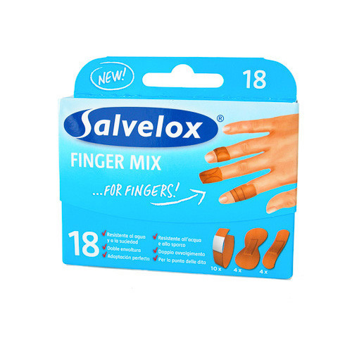 Imagen de SALVELOX APOSITO ADHES FINGER MIXED 18U.