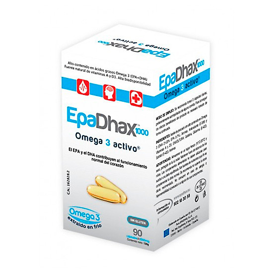 Imagen de EPADHAX OMEGA 3 ACTIVO 1 GR 90 CAPSULAS