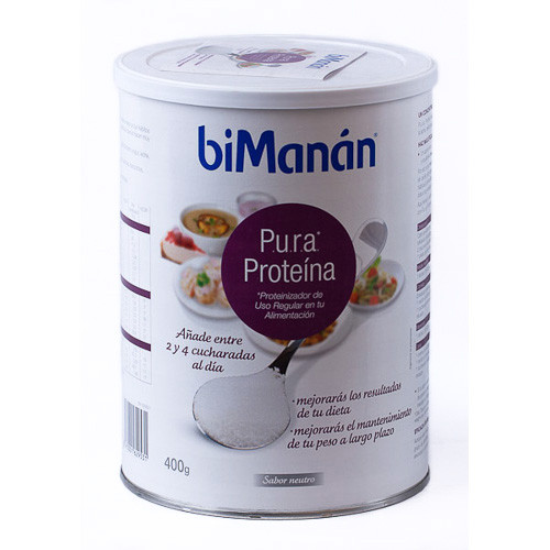 Imagen de BIMANAN PROTEINA PURA SABOR NEUTRO 400GR