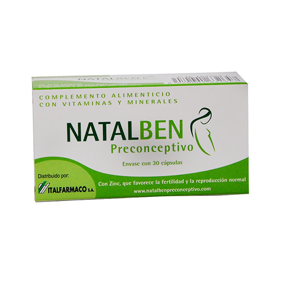 Imagen de Natalben preconceptivo 30 cápsulas