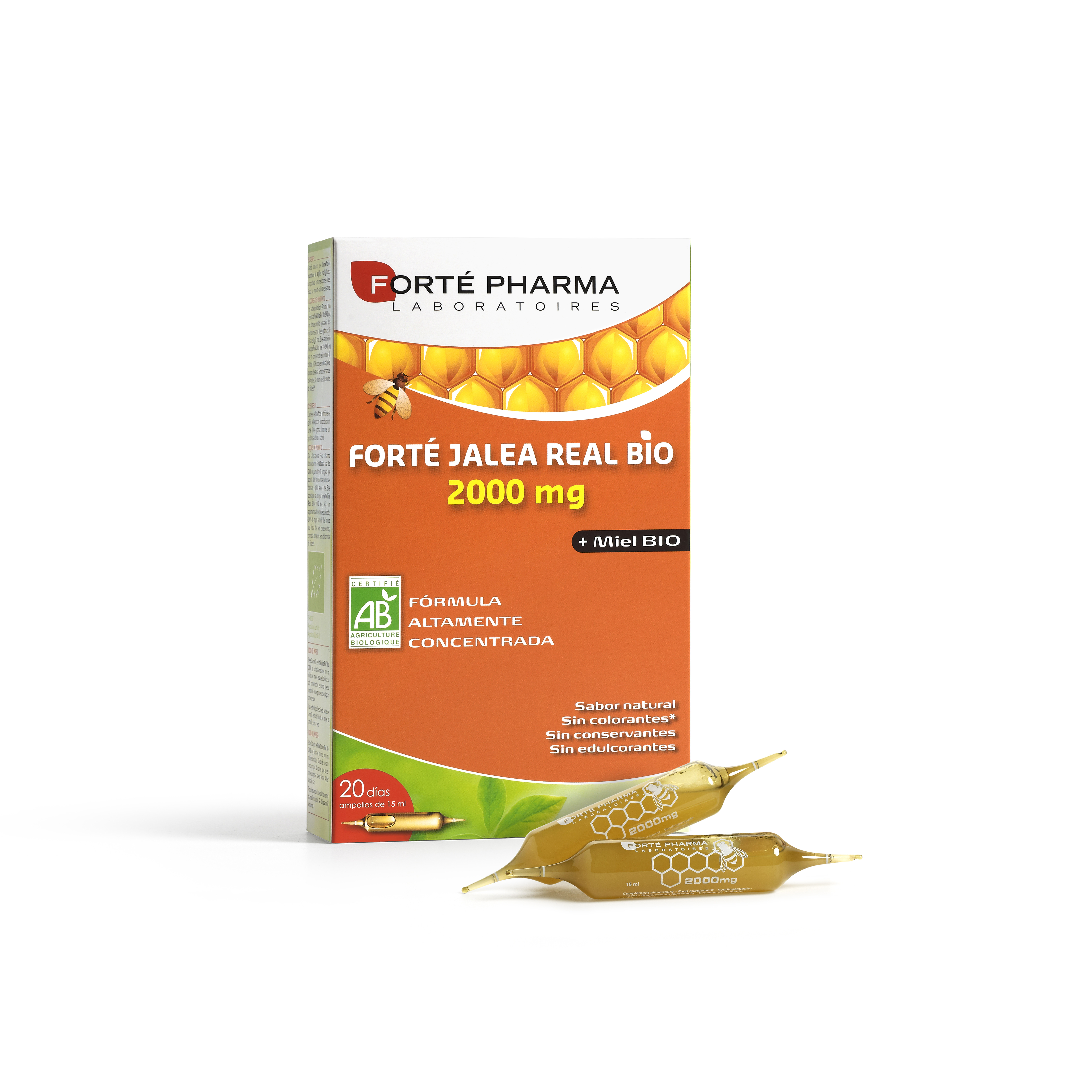Imagen de Forte pharma jalea real 2000mg 20 ampollas