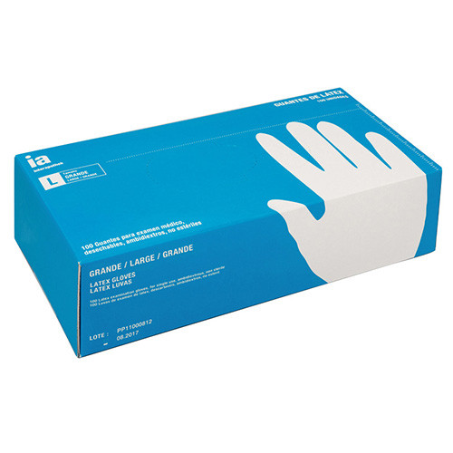 Imagen de Interapothek guantes de látex empolvados talla L