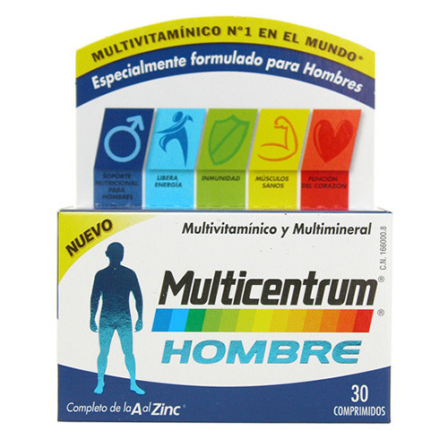Imagen de MULTICENTRUM HOMBRE 30 COMPRIMIDOS