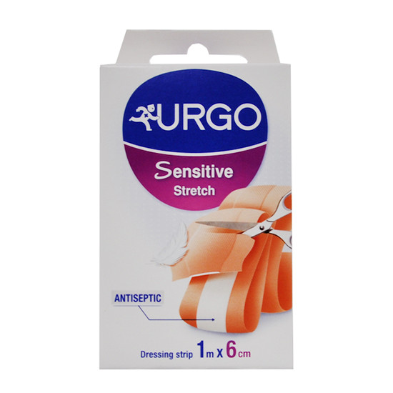 Imagen de URGO SENSITIVE STRETCH BANDA 1M X 6CM