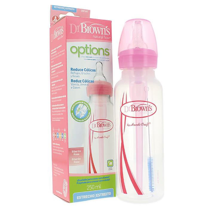 Imagen de Dr.Brown´s biberón estandar rosa 250ml