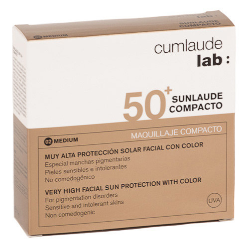 Imagen de SUNLAUDE IP50+ COMPACTO TONO MEDIUM 10GR
