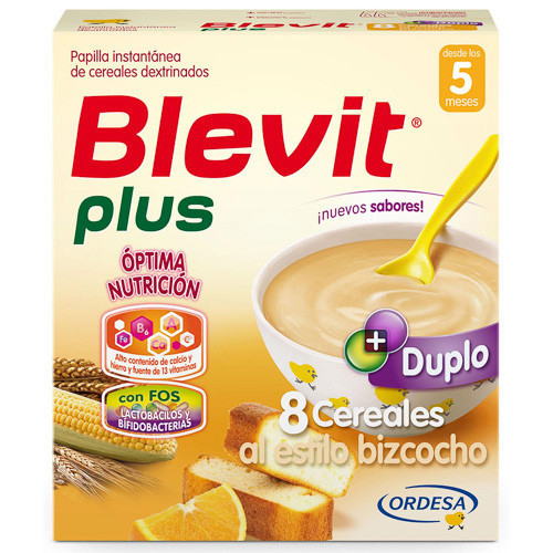 Imagen de Blevit Plus Duplo 8 cereales al estilo bizcocho 2x300g
