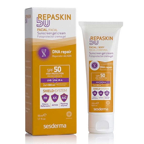 Imagen de Sesderma Repaskin fotoprotector facial spf50 50ml