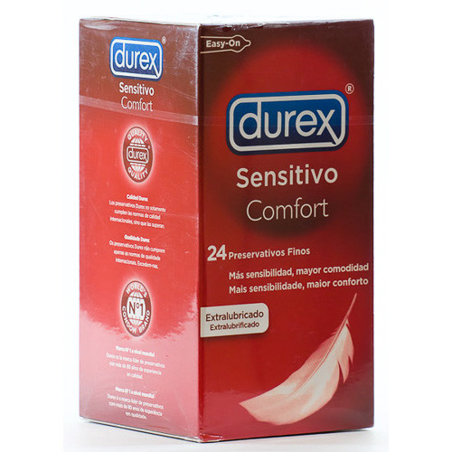 Imagen de Durex preservativo sensitivo easy on 24uds