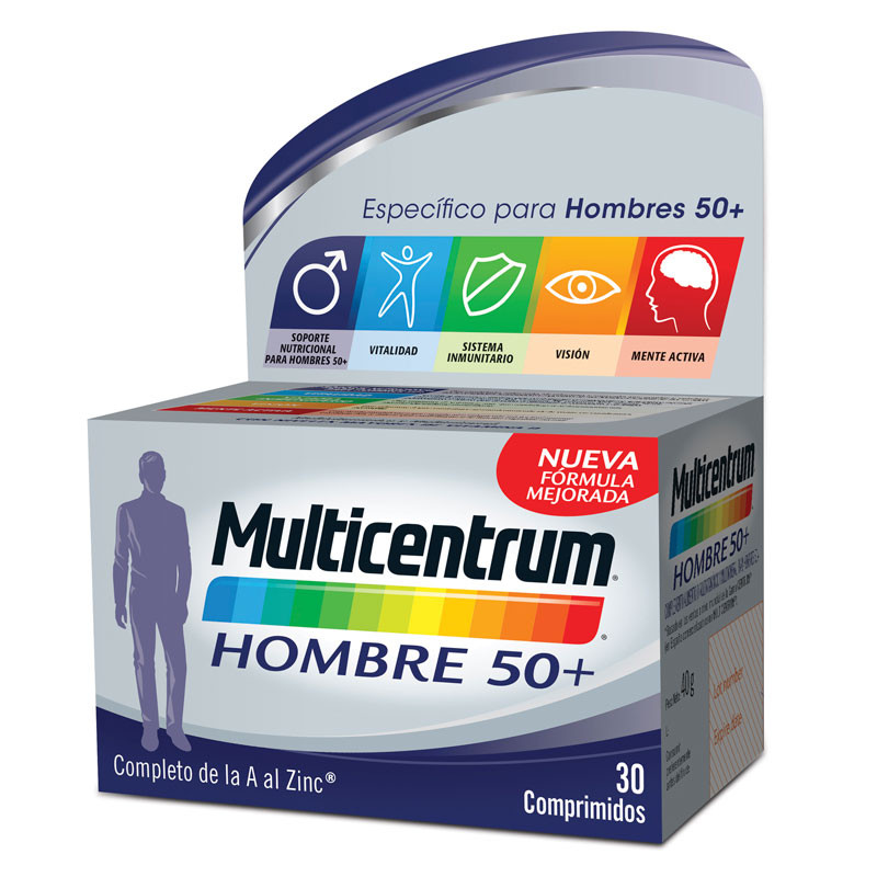 Imagen de MULTICENTRUM HOMBRE 50+ 30 COMPRIMIDOS