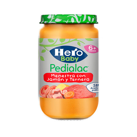 Imagen de Hero baby pedialac verdura ternera jamón 235g
