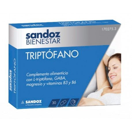 Imagen de Sandoz Bienestar Triptofano 30 cápsulas
