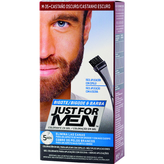 Imagen de Just for men barba bigote cast oscuro