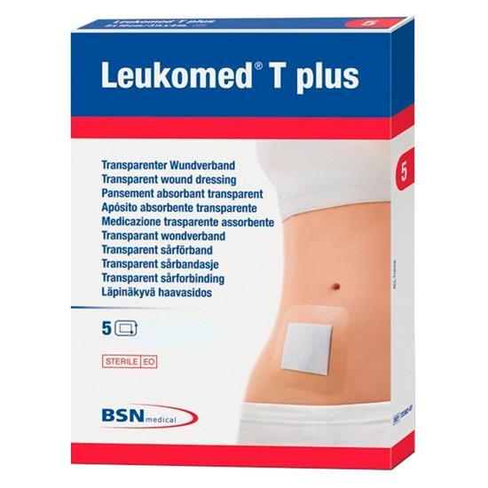 Imagen de Leukomed t plus aposito 10 cm x 30 cm 5 uds
