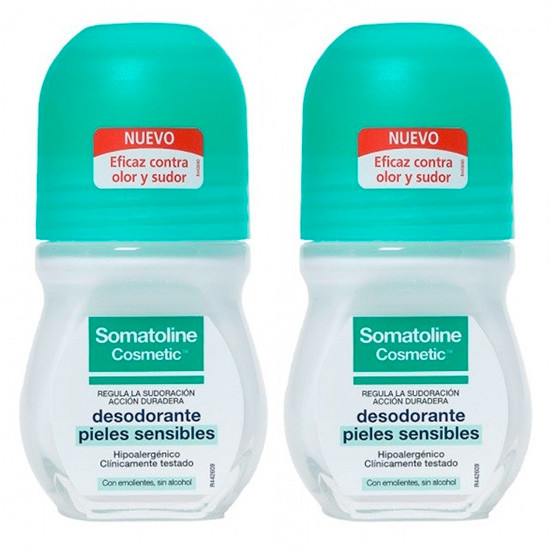 Imagen de SOMATOLINE DESOD.PIEL SENSI ROLLON 2X50M