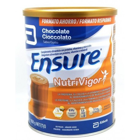 Imagen de ENSURE NUTRIVIGOR CHOCOLATE 850 GR.