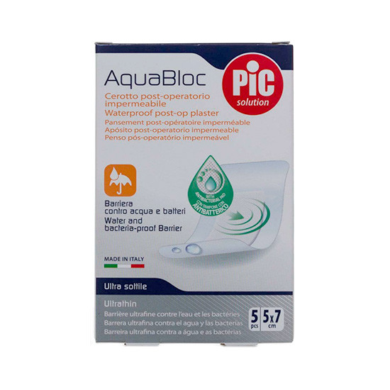 Imagen de Pic aquabloc bactericida estéril 5x7cm 5
