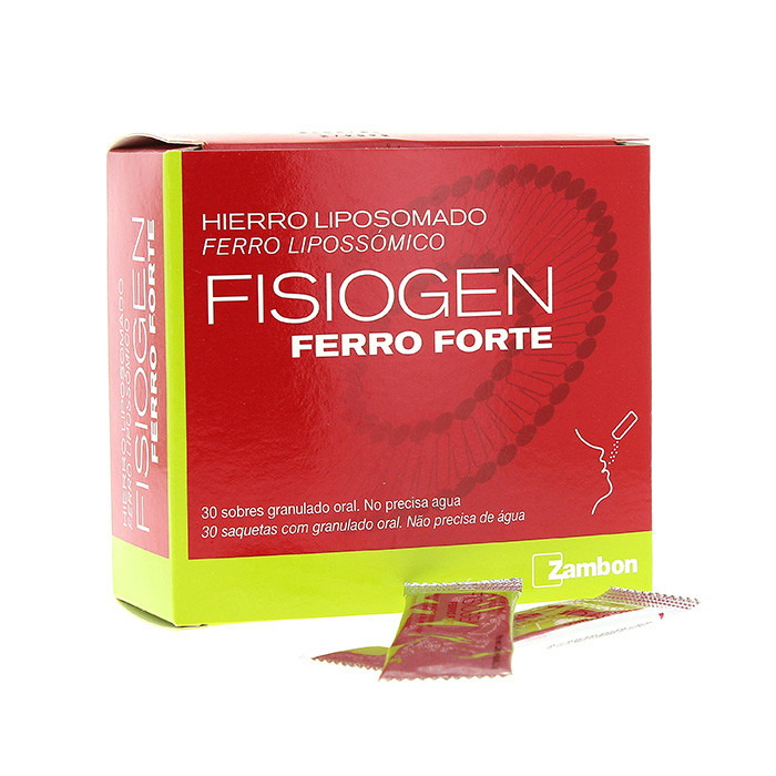Imagen de FISIOGEN FERRO FORTE 30 SOBRES
